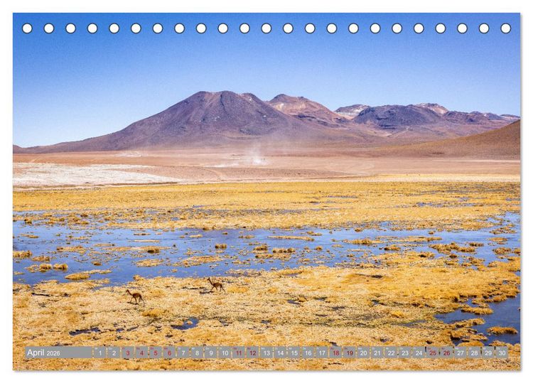 Produktbild: Chile - S&uuml;damerikas Geheimtipp im Farbrausch (Tischkalender 2026 DIN A5 quer), CALVENDO Monatskalender