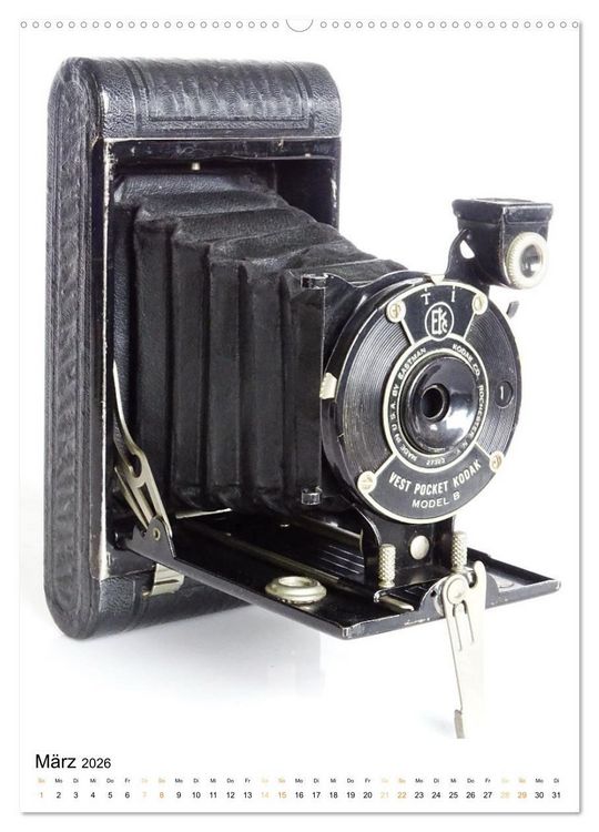 Produktbild: Balgenkameras - Analoge Fotoapparate mit Charme (hochwertiger Premium Wandkalender 2026 DIN A2 hoch), Kunstdruck in Hochglanz