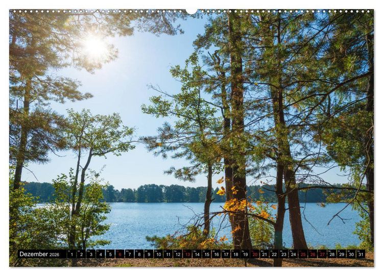 Produktbild: Stille Seen um Himmelpfort (Wandkalender 2026 DIN A2 quer), CALVENDO Monatskalender