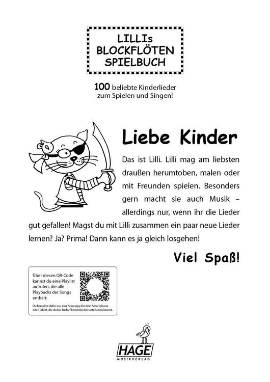 Produktbild: Lillis Blockfl&ouml;ten Spielbuch