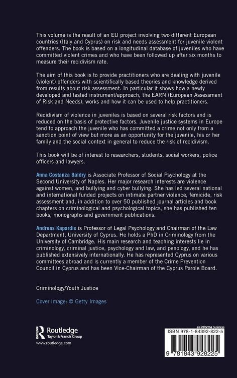Produktbild: Risk Assessment for Juvenile Violent Offending