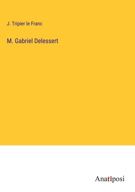 Produktbild: M. Gabriel Delessert