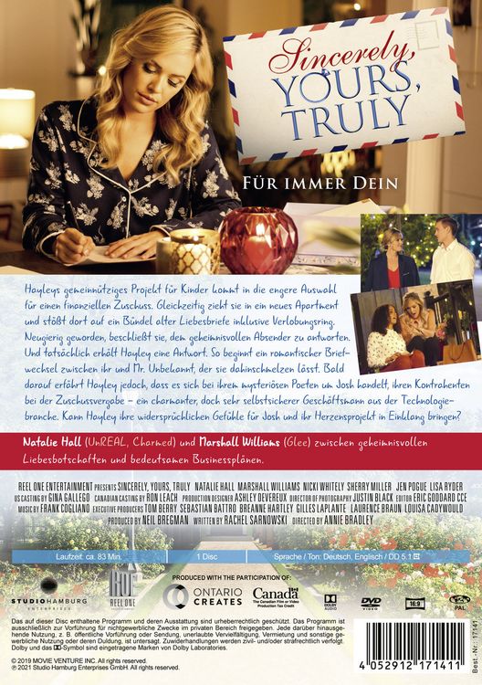 Produktbild: Sincerely, Yours, Truly - F&uuml;r immer Dein