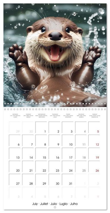 Produktbild: Joie animale - Une ann&eacute;e de sourires et d'&eacute;nergie positive (Calendrier mural carr&eacute; 2026 30x30 cm) Calendrier double avec une page pour vos prises de notes