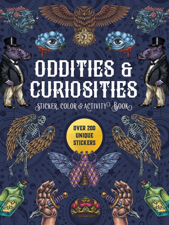 Produktbild: Oddities & Curiosities Sticker, Color & Activity Book
