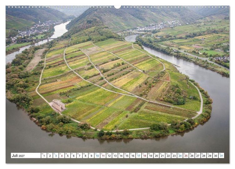 Produktbild: Die sch&ouml;nsten Orte im Moseltal - Von der Burg Eltz bis nach Trier (Wandkalender 2027 DIN A2 quer), CALVENDO Monatskalender