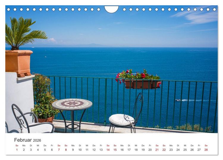 Produktbild: Malerische Amalfik&uuml;ste (Wandkalender 2026 DIN A4 quer), CALVENDO Monatskalender