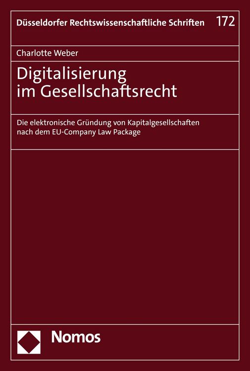 Produktbild: Digitalisierung im Gesellschaftsrecht
