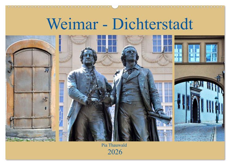 Produktbild: Weimar - Dichterstadt (Wandkalender 2026 DIN A2 quer), CALVENDO Monatskalender