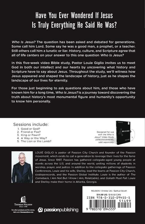 Produktbild: The Who Is Jesus? Bible Study Guide