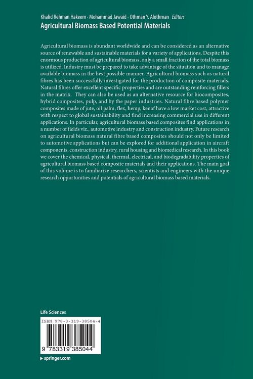 Produktbild: Agricultural Biomass Based Potential Materials