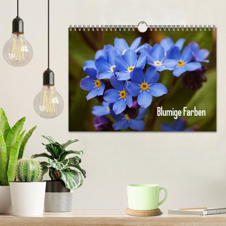 Produktbild: Blumige Farben (Wandkalender 2027 DIN A4 quer), CALVENDO Monatskalender