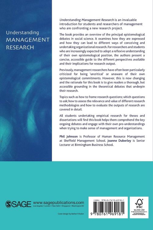 Produktbild: Understanding Management Research