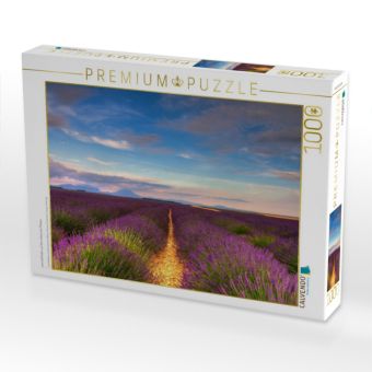 Produktbild: CALVENDO Puzzle Lavendelfelder auf dem Valensole Plateau | 1000 Teile Lege-Gr&ouml;&szlig;e 64x48cm Foto-Puzzle f&uuml;r gl&uuml;ckliche Stunden