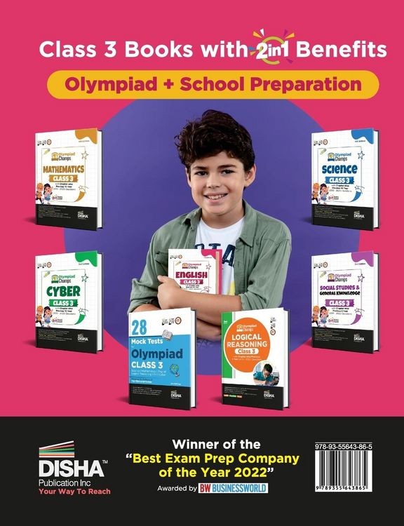 Produktbild: Olympiad Champs English Class 3 with Chapter-wise Previous 10 Year (2013 - 2022) Questions 5th Edition | Complete Prep Guide with Theory, PYQs, Past & Practice Exercise |