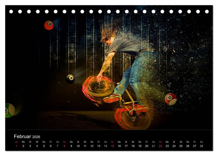 Produktbild: BMX My Life (Tischkalender 2026 DIN A5 quer), CALVENDO Monatskalender