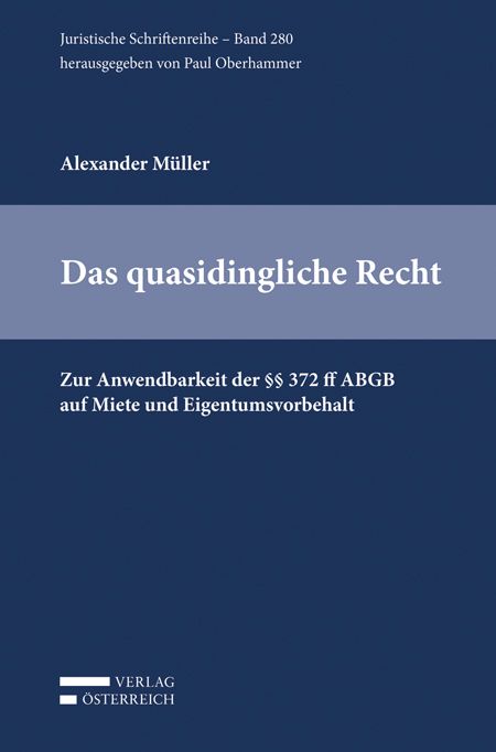 Produktbild: Das quasidingliche Recht