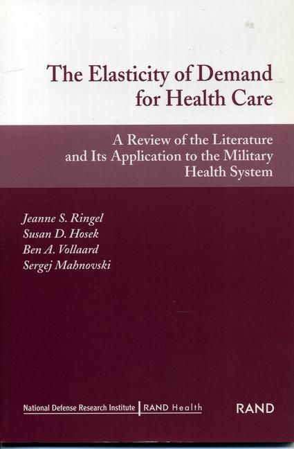 Produktbild: The Elasticity of Demand for Health Care
