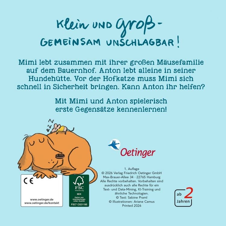 Produktbild: Mimi ist klein, Anton ist gro&szlig;