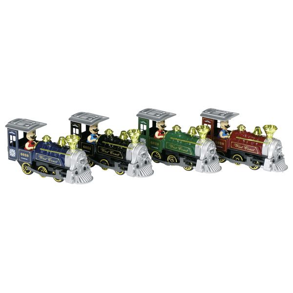 Produktbild: Klassische Lokomotive mit Ger&auml;usch und Licht, L= 15 cm