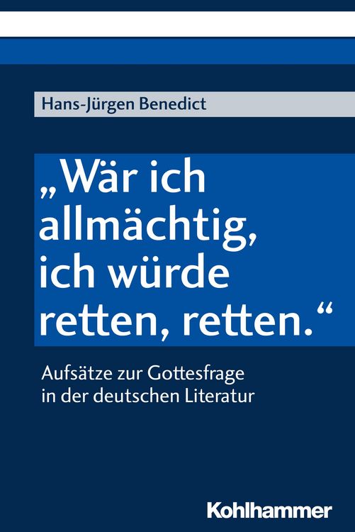 Produktbild: "W&auml;r ich allm&auml;chtig, ich w&uuml;rde retten, retten."