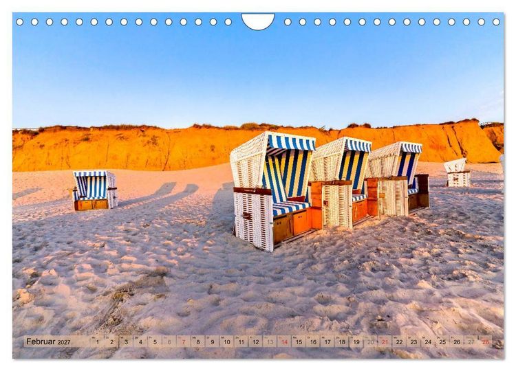 Produktbild: STRANDLUST Nordseeinsel Sylt (Wandkalender 2027 DIN A4 quer), CALVENDO Monatskalender