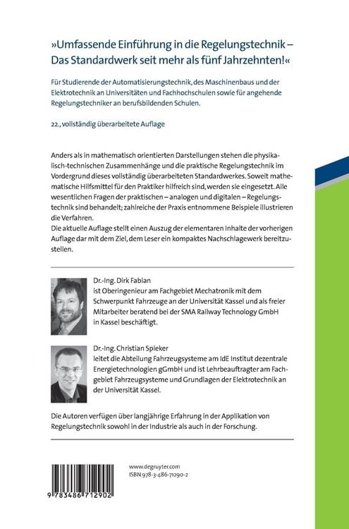 Produktbild: Grundriss der praktischen Regelungstechnik