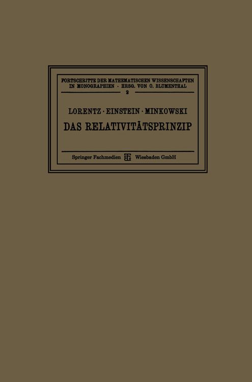 Produktbild: Das Relativit&auml;tsprinzip