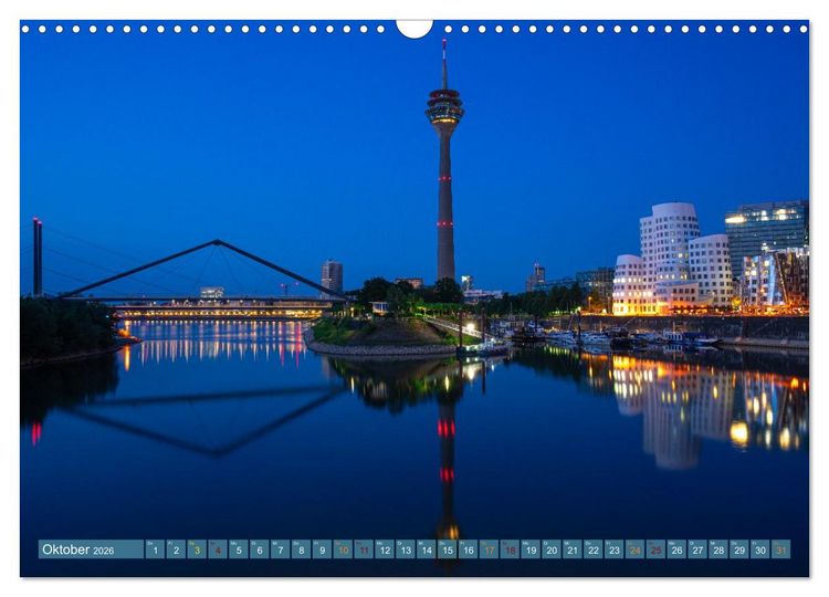 Produktbild: RIVERSIDE BLUES - Abends am Fluss (Wandkalender 2026 DIN A3 quer), CALVENDO Monatskalender