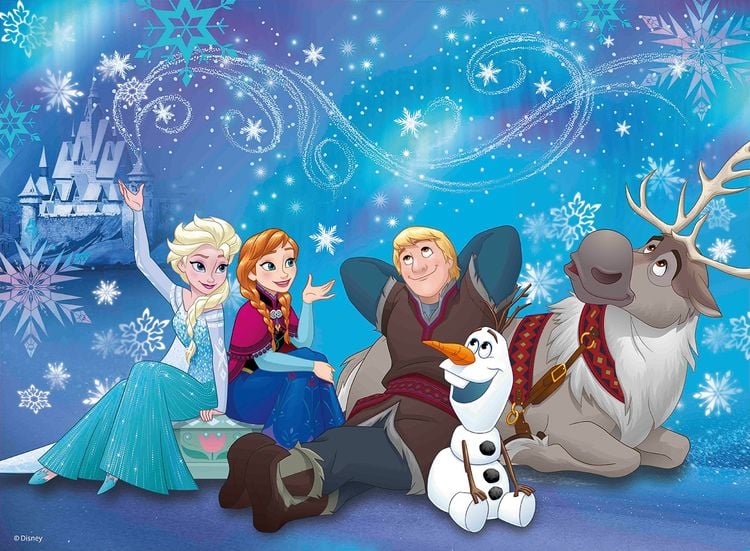 Produktbild: Puzzle Ravensburger Frozen - Eiszauber 100 Teile XXL