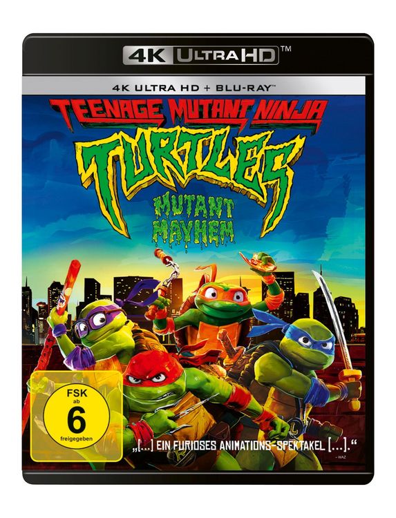 Produktbild: Teenage Mutant Ninja Turtles: Mutant Mayhem (4K Ultra HD) (+ Blu-ray)