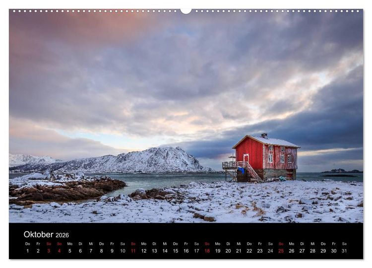 Produktbild: LOFOTEN - Inselparadies im Norden Norwegens (Wandkalender 2026 DIN A2 quer), CALVENDO Monatskalender