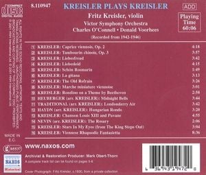 Produktbild: Kreisler Spielt Kreisler