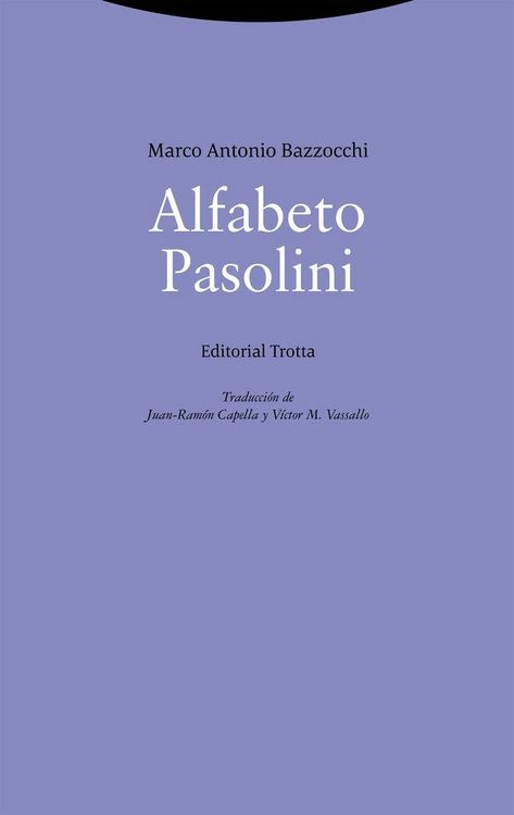 Produktbild: Alfabeto Pasolini