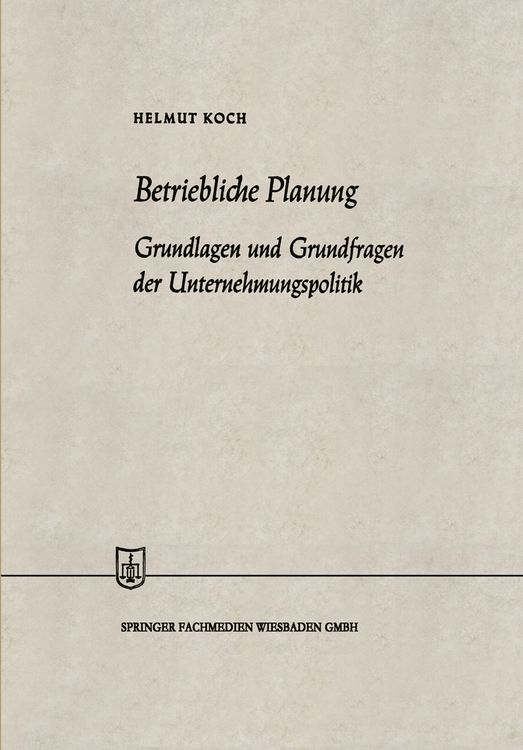 Produktbild: Betriebliche Planung