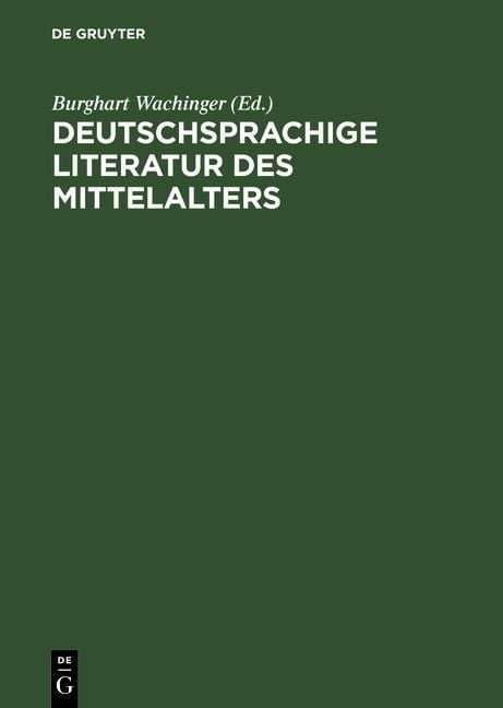 Produktbild: Deutschsprachige Literatur des Mittelalters