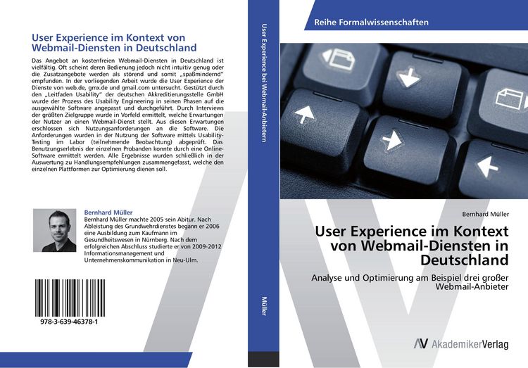 Produktbild: User Experience im Kontext von Webmail-Diensten in Deutschland