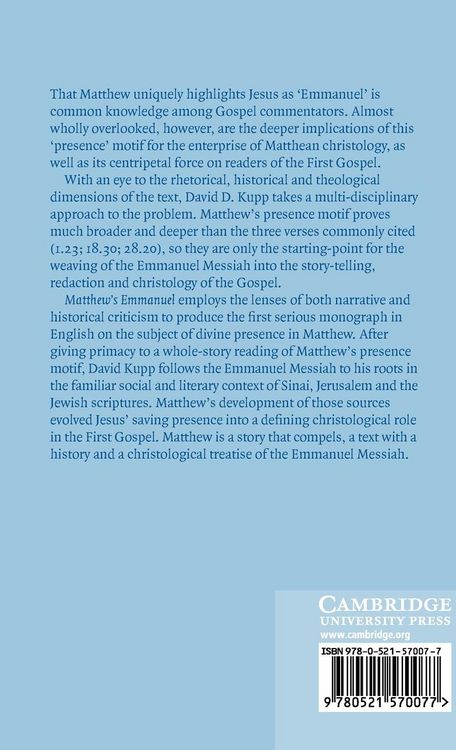 Produktbild: Matthew's Emmanuel