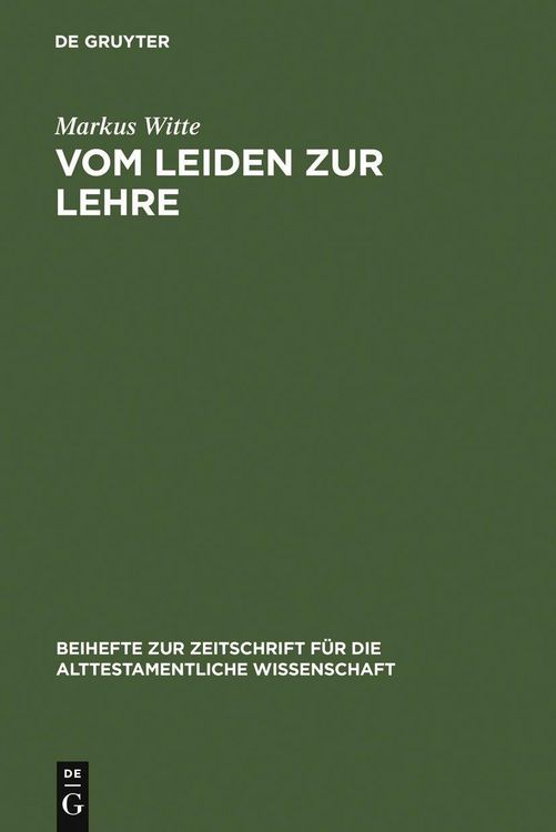 Produktbild: Vom Leiden zur Lehre
