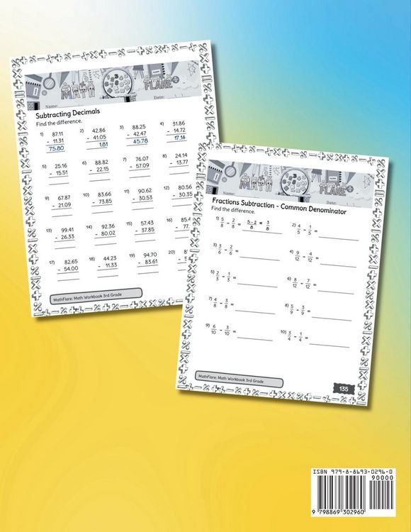 Produktbild: MathFlare - Math Workbook 3rd Grade