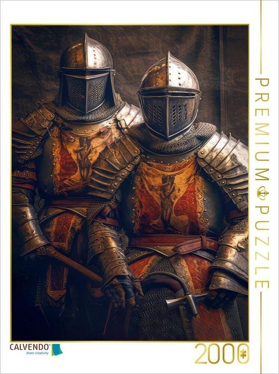Produktbild: CALVENDO Puzzle Das Mittelalter mit Drachen, Rittern und Burgen | 2000 Teile Lege-Gr&ouml;&szlig;e 90x67cm Foto-Puzzle f&uuml;r gl&uuml;ckliche Stunden