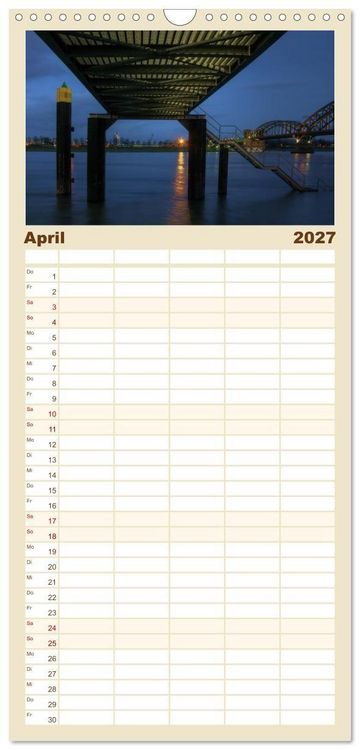 Produktbild: Familienplaner 2027 - K&ouml;ln bei Nacht mit 5 Spalten (Wandkalender, 21 x 45 cm) CALVENDO