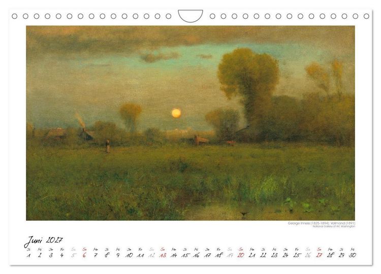 Produktbild: Im Mondschein. Malerische stille Nacht - Kunstkalender (Wandkalender 2027 DIN A4 quer), CALVENDO Monatskalender