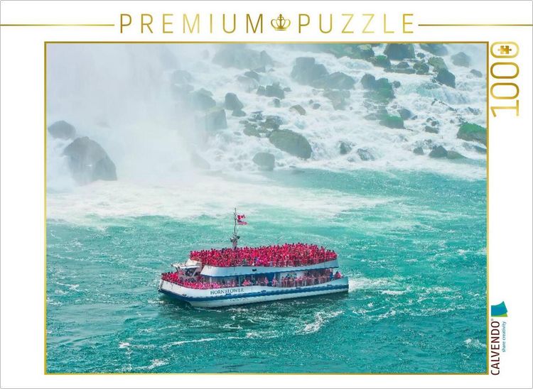 Produktbild: CALVENDO Puzzle Niagaraf&auml;lle - American Falls und Horseshoe Fall | 1000 Teile Lege-Gr&ouml;&szlig;e 64x48cm Foto-Puzzle f&uuml;r gl&uuml;ckliche Stunden