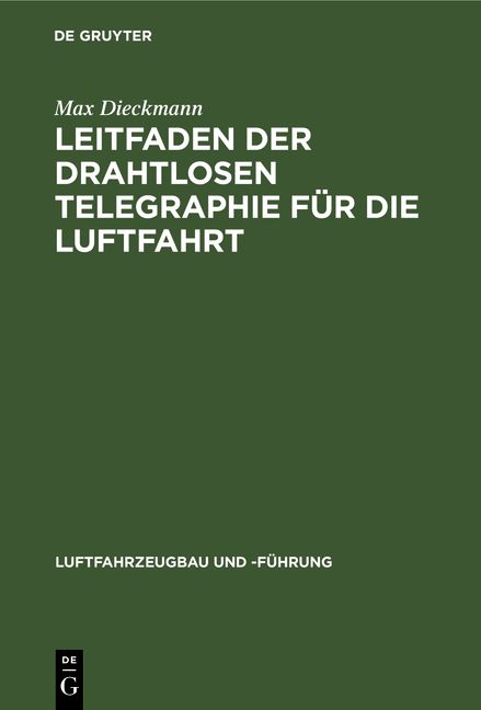 Produktbild: Leitfaden der drahtlosen Telegraphie f&uuml;r die Luftfahrt