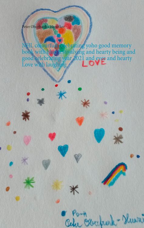 Produktbild: NHL colourfull celebrating yoho good memory book with blue festivalying and hearty being and good celebrating year 2021 and ever and hearty Love with