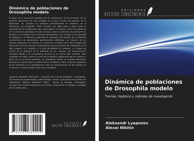Produktbild: Din&aacute;mica de poblaciones de Drosophila modelo