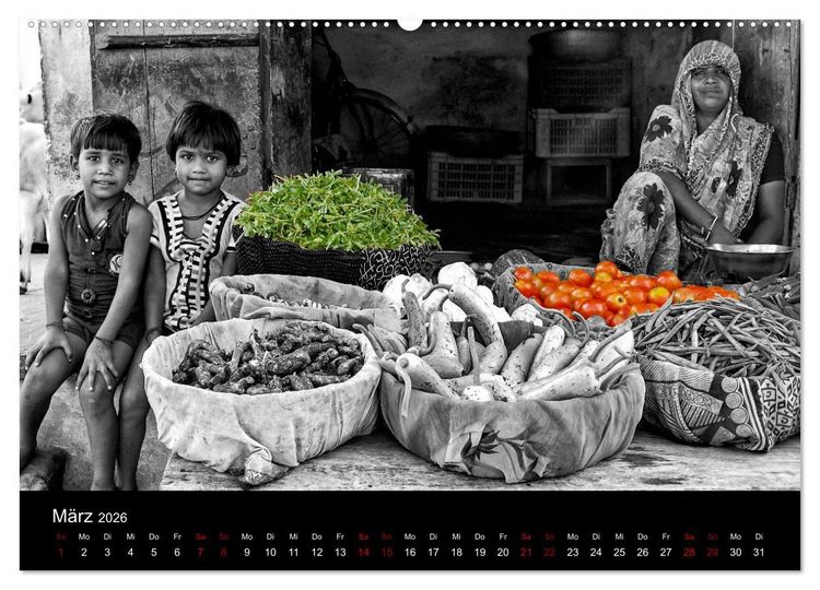 Produktbild: Indien Colorkey (hochwertiger Premium Wandkalender 2026 DIN A2 quer), Kunstdruck in Hochglanz