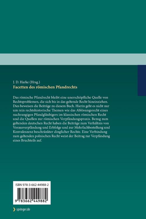 Produktbild: Facetten des r&ouml;mischen Pfandrechts