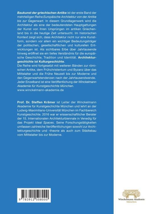 Produktbild: Baukunst der griechischen Antike (Europ&auml;ische Architektur von der Antike bis zur Gegenwart 1)